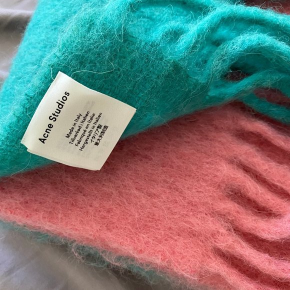 Acne Studios Kelow Mohair Ombre Scarf Dip Dye - Picture 6 of 8